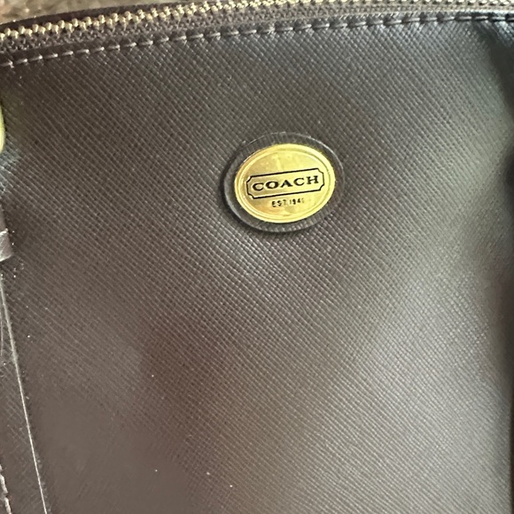 Coach Dark Brown Dome Satchel with Gold Hardware - Picture 3 of 16